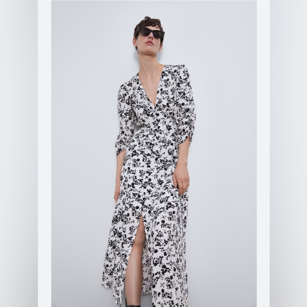 Zara midi dress - never worn - floral